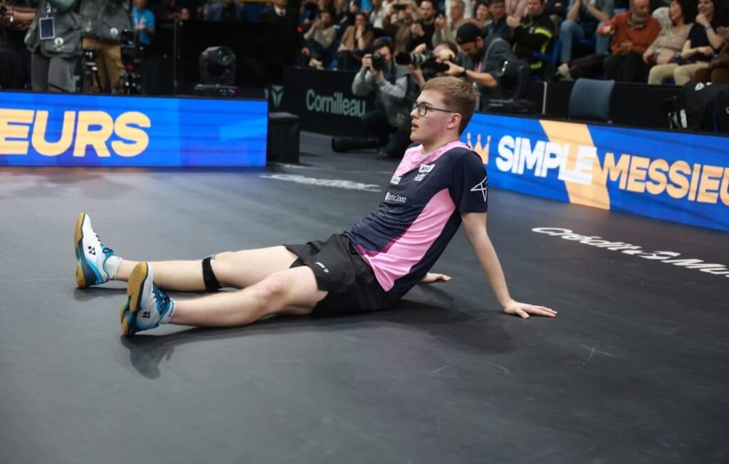 Tennis de table : Alexis Lebrun s'est blessé de rage à la main après sa défaite contre Félix